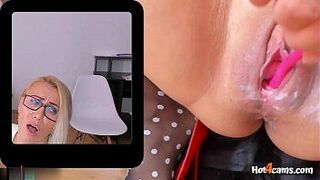 European cougar skank with dildo inside snatch is squirting rivers