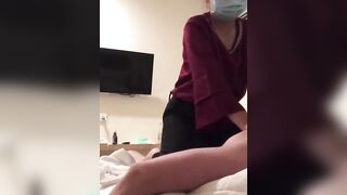 Amateur, secret webcam, Thai strokes