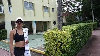 I Meeting An oriental chick At The Park inside Miami