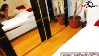 German amateur hispanic teens outdoors pick up inside shoppingcenter and