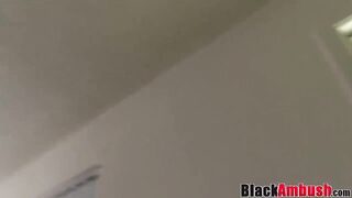 Big Boobed chubby amateur takes her first bbc on casting