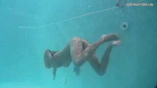 Hot underwater red haired Nikita Vodorezova