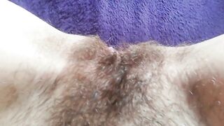 Perfect unshaved bush long clitoris snatch compilation close up HD