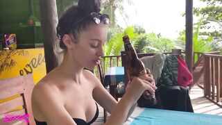 Quick fellatio inside the bush - Solazola