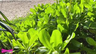 Quick fellatio inside the bush - Solazola