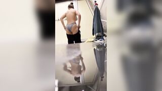 19 Year Old changing at the swimming pool three