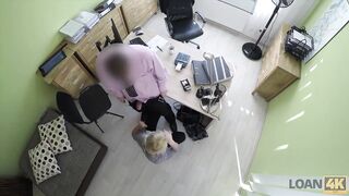 LOAN4K. Tender angelface gets indulged inside hardcore action for money