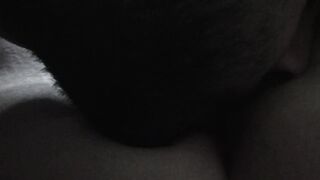 Cheating stepmom - licking her vagina and rub long penis against her soak vagina