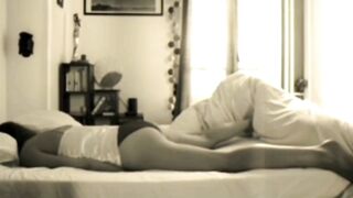 cougar Jenny grinding her cunt on her bed