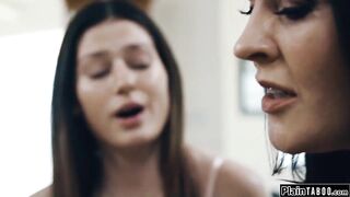 Stepmom joins step daughter and stepuncle