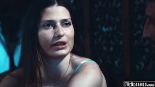 Stepmom joins step daughter and stepuncle