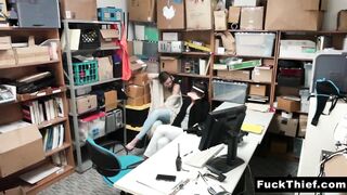 Adorable Teens Shoplifters Were Blackmailed and Fuck By The Police
