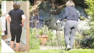 Curvy big boobed GILF works her Hottie butt off