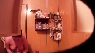 chick inside restroom three