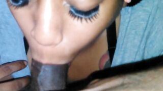 Redbone BBW deeply bbc for drink mouthful of cum