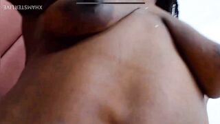 Fantastic african MILF breasts.