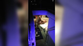 Smoking blonde screams as she gets dicked by long african penis