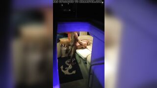 Smoking blonde screams as she gets dicked by long african penis