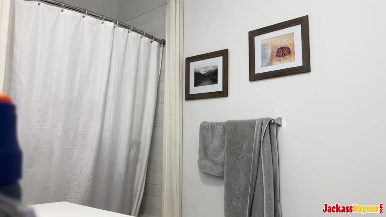 teen roommate shower voyeur