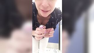 Booty plug inside outside WC