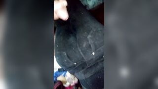 I banged my gf through her thighs with her leggings
