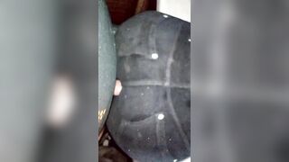 I banged my gf through her thighs with her leggings