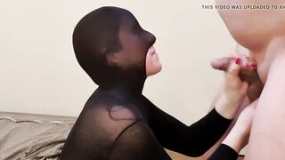 CUM TO MASKED FACE