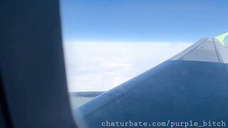 ANAL and snatch fingers on a plane BOMBSHELL MOMENTS