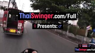 Amateur Thai gf 18 sucking off boyfriends long dick after a