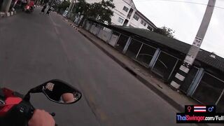 Amateur Thai gf 18 sucking off boyfriends long dick after a