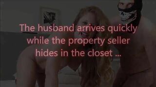 The apartment seller hid inside the closet and when I