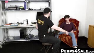 Hot guard Papi Marcos investigates rebellious Donovin Reces ass using his throbbing c