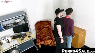 Hot guard Papi Marcos investigates rebellious Donovin Reces ass using his throbbing c