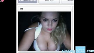 Busty British Girl on Chatroulette