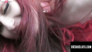 UKSubSluts.com - Gigi Rouge roughly fingerfucked and penetrated hard