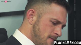PlayingMen.com - Boss Paul Wagner hammered gay Ethan Chase