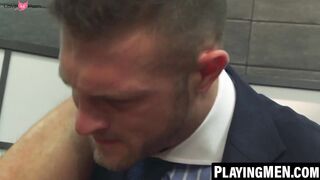 PlayingMen.com - Boss Paul Wagner hammered gay Ethan Chase