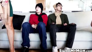 Stepson swapping with MILFs Mona Azar and Bunny Madison turned out perfectly