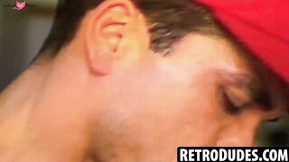 RetroDudes.com - Lovely Kaye devours a bearded hotties big dick in an intense house c