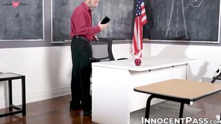 I fucked two beautiful teens May Myers and Ava Davis while theyre at detention
