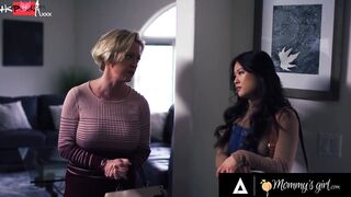 MOMMY'S BIMBOS - Thin Lulu Chu Lets Conflicted cougar Dee Williams Roughly Discipline Her