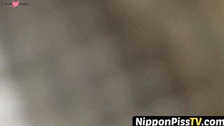 NipponPissTV.com - Naughty Japanese schoolgirl caught peeing in public view
