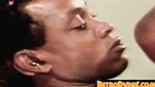 RetroDudes.com - Vintage black macho enjoys bareback fucking his cute boyfriend