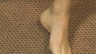 Skinny twink spilling hot jizz in after shower masturbation