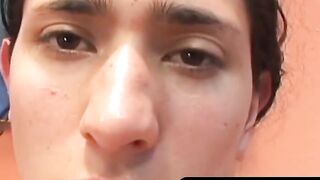 OTBXXX.com - Cute latino homosexual enjoys intense ass drilling until cumming hard