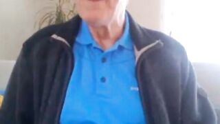 68-Year-Old German Daddy Strips and Cums for You