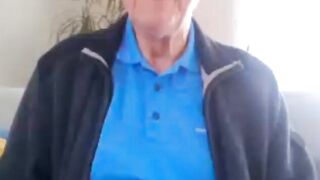 68-Year-Old German Daddy Strips and Cums for You