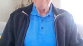 68-Year-Old German Daddy Strips and Cums for You