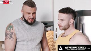 HETEROFLEXIBLE - Vulgar Gym Buddies Marcus McNeil & Crush Daddy MILK Their Dicks Inside Protein Shake