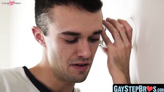 GayStepBros.com - Younger twink succumbs to hung stepbro's raw dick in a heated sessi